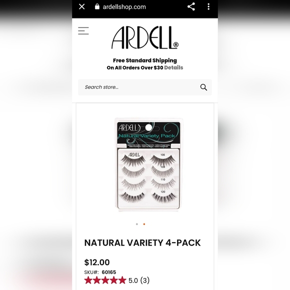 NEW Ardell Natural Variety 4-Pack Eyelashes in Black - Picture 3 of 9